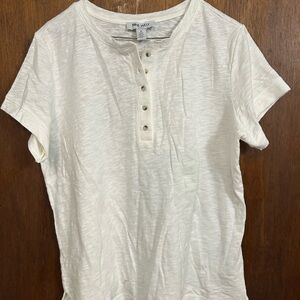 Nine West Ivory Short Sleeve Women's Tee